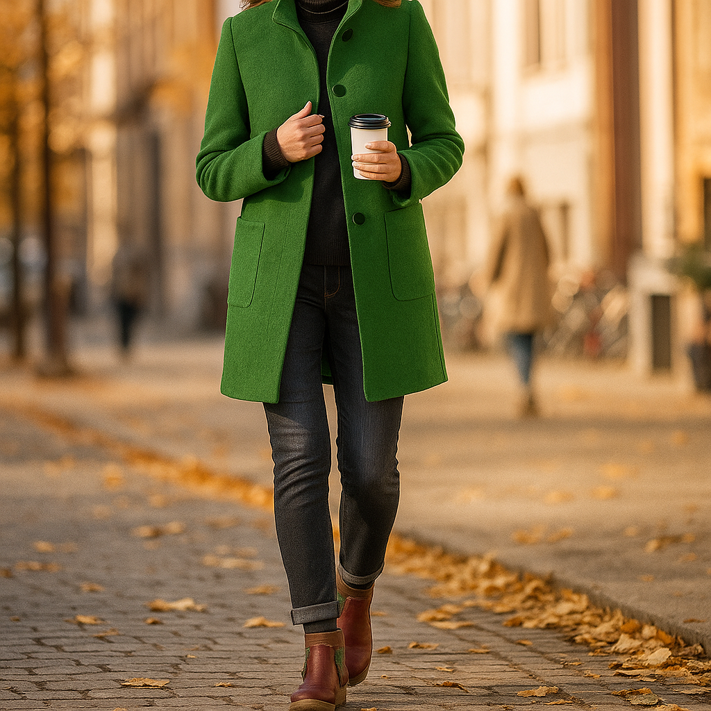 Vivano - Elegant Women’s Tailored Long Winter Coat