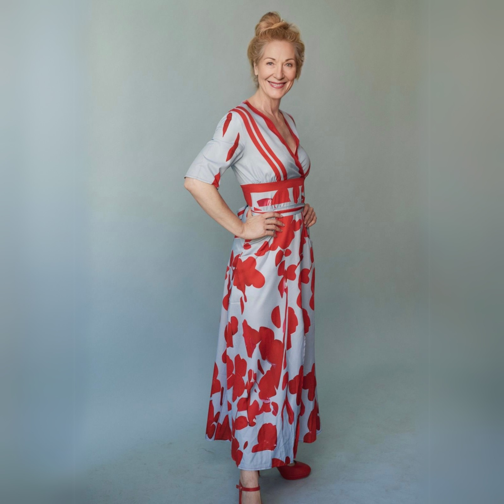 Floral Wrap Summer Dress | Flattering Fit, V-Neckline | S-2XL