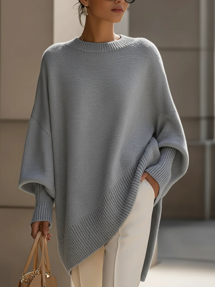 Oversized Knit Poncho Sweater | Women's, Cozy, Warm | Casual Style