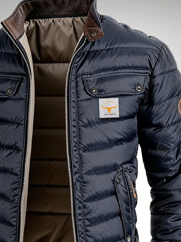 Quilted Jacket | Zip Up, High Neck | Lightweight Warmth