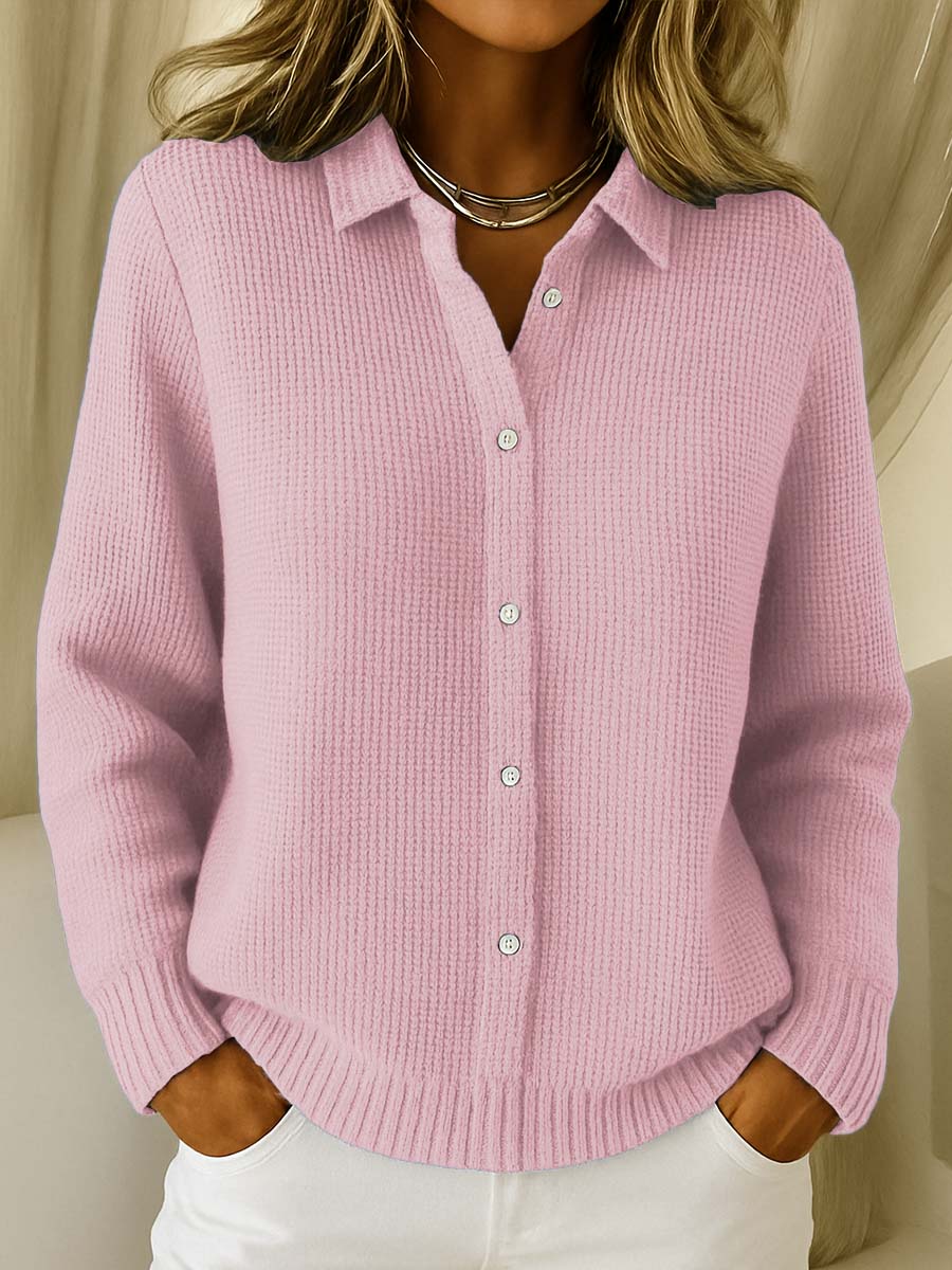 Women's Cardigans | Button-Up, Collared | Soft Cotton Blend