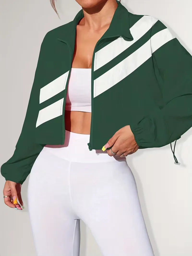 Women's Track Jacket | Oversized Streetwear, Light Blue
