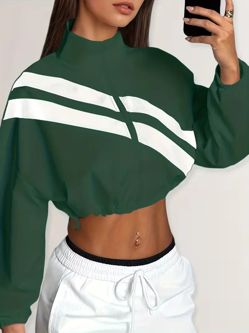 Women's Track Jacket | Oversized Streetwear, Light Blue