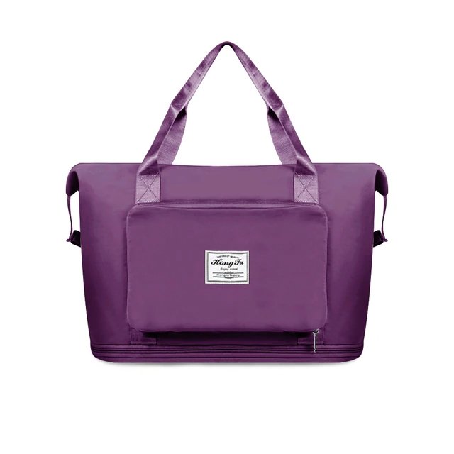 Travel Bag | Foldable, Expandable | Shoe Compartment, Luggage Attachable