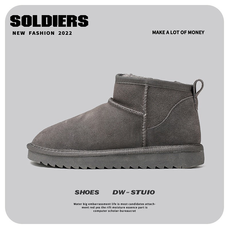 Sheepskin Boots | Women's Suede Ankle Boots | Warm Winter Footwear
