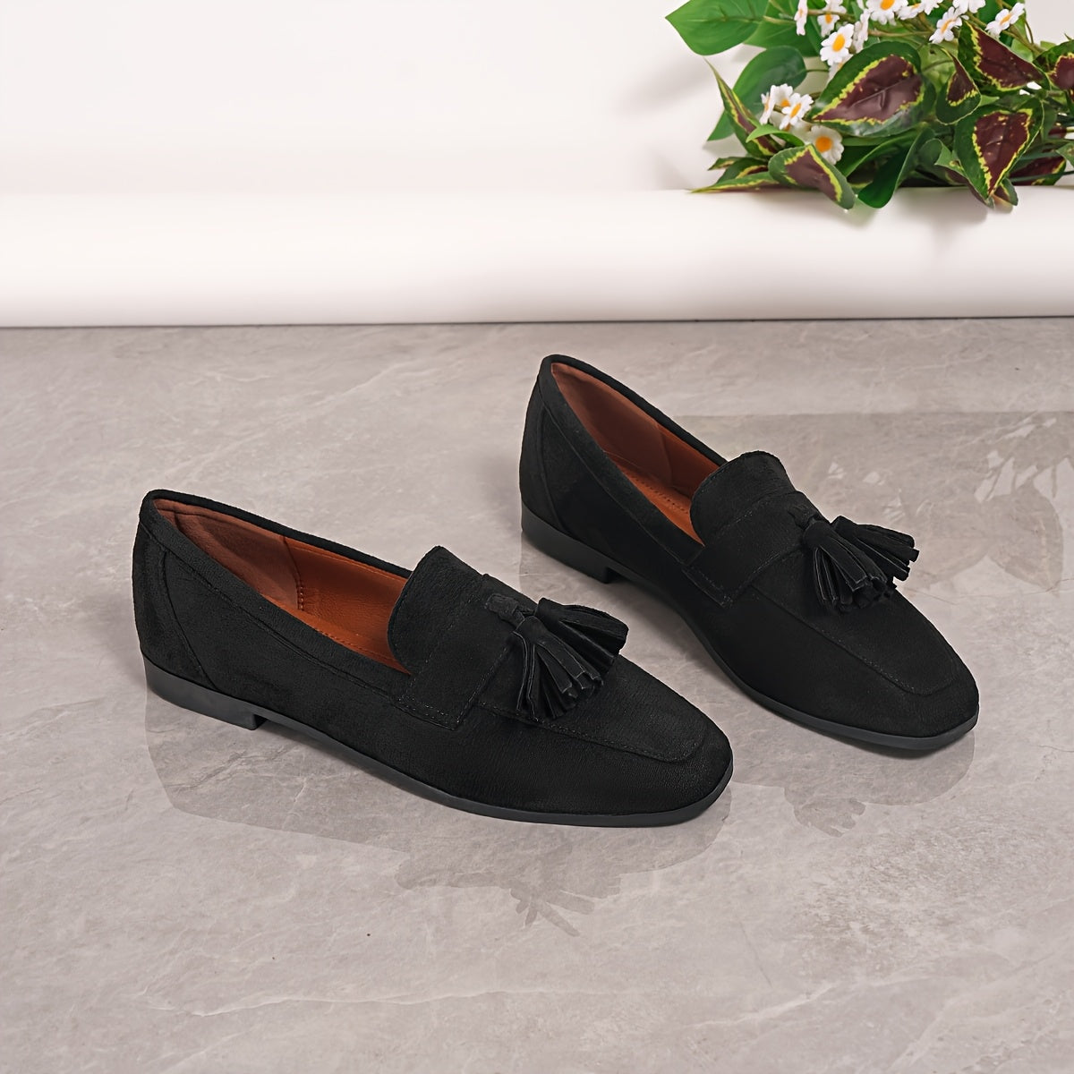 Women supportive walking shoes cushioned wide fit in navy blue and green