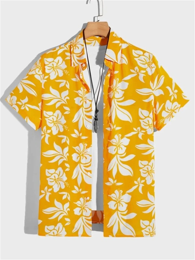Men's Hawaiian Shirt | Short Sleeve, Tropical Print