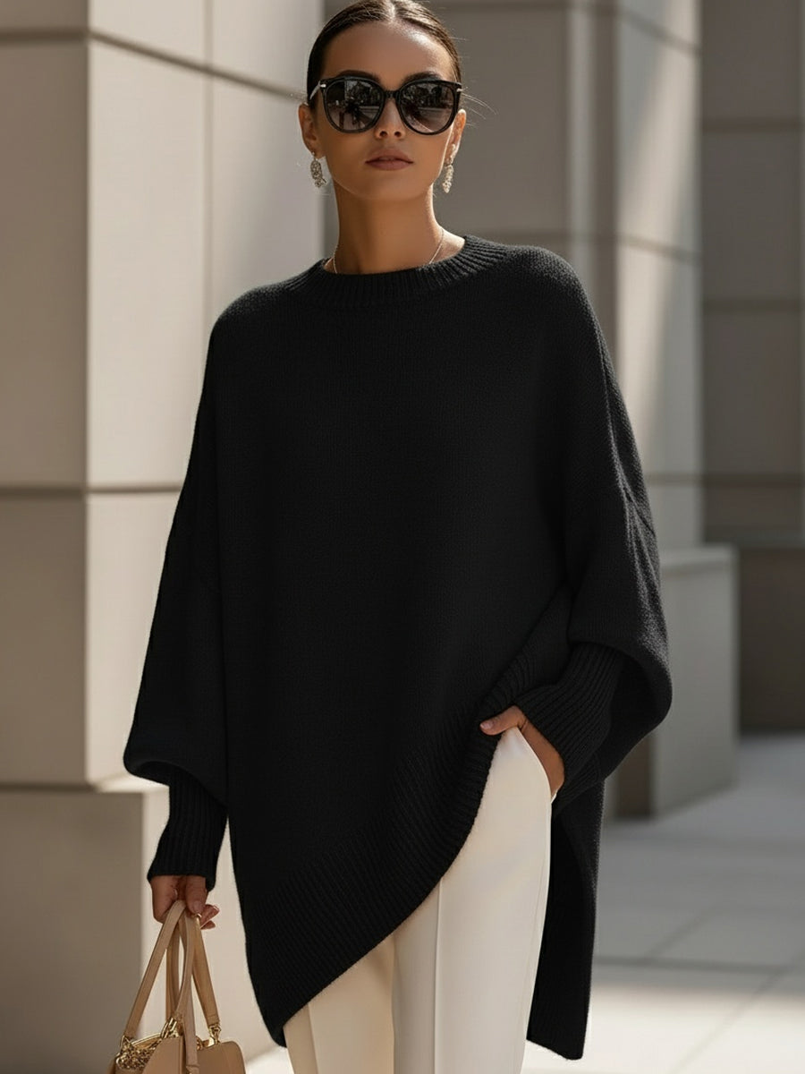 Jumper Dress Women | Oversized Knit, Wide Neck | Drop Shoulder Design