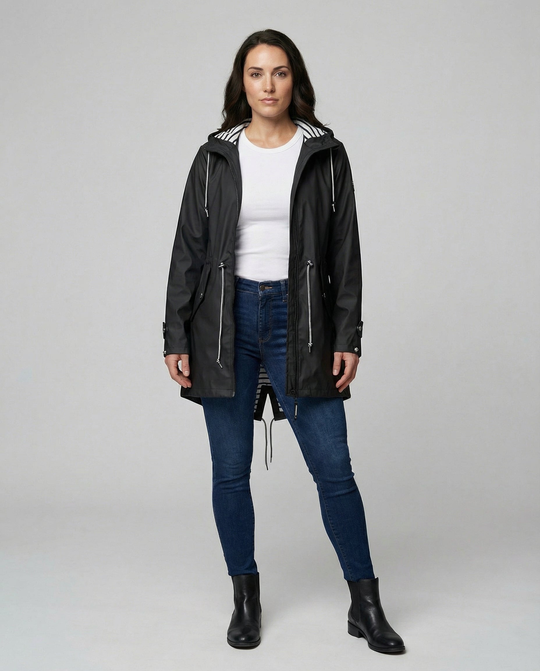 Women's Rain Jacket | Waterproof, Adjustable Hood | Windproof