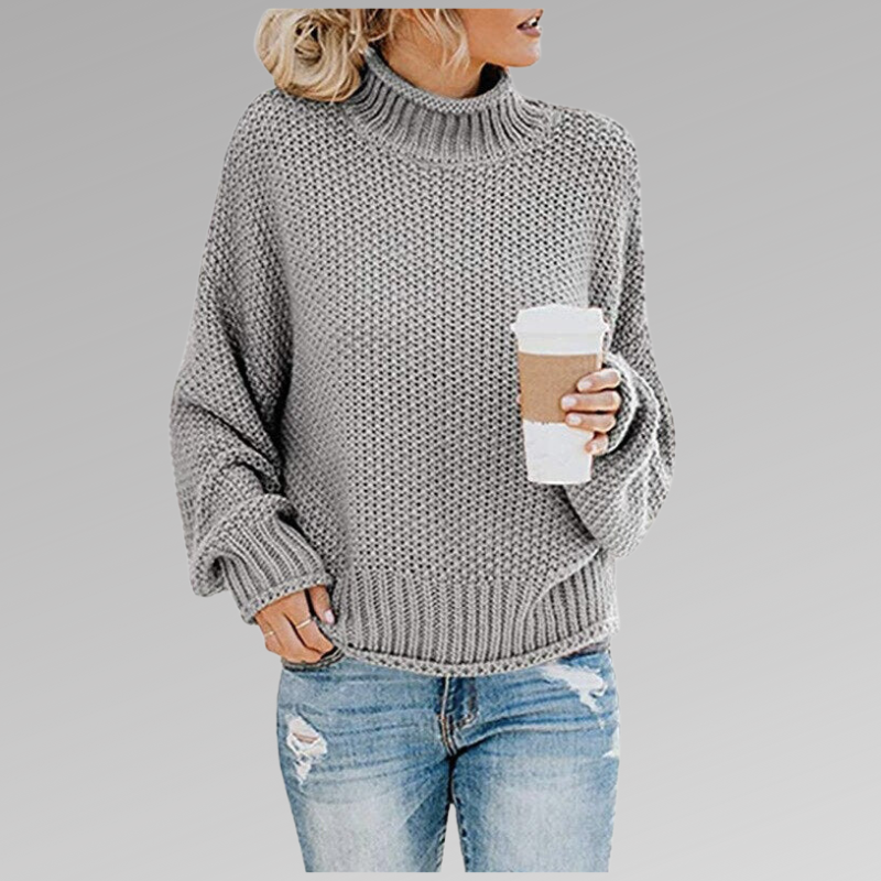 Women knit sweater relaxed fit soft cosy winter knitwear
