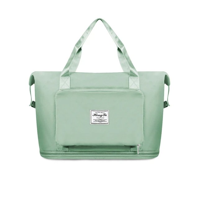 Travel Bag | Foldable, Expandable | Shoe Compartment, Luggage Attachable