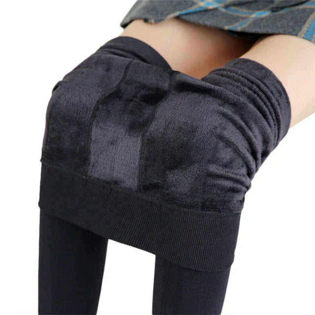 Thermal Leggings | Women, High Waisted, Velvet | Warm, Winter Wear