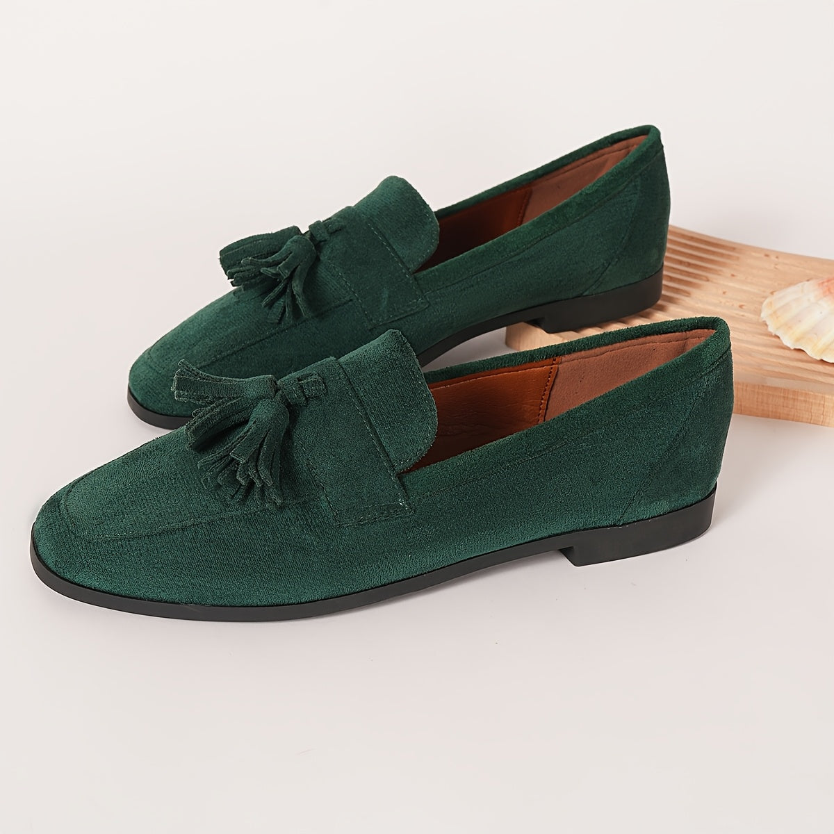 Women supportive walking shoes cushioned wide fit in navy blue and green