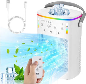 Portable air conditioner, 4-in-1 air cooler – USB-C