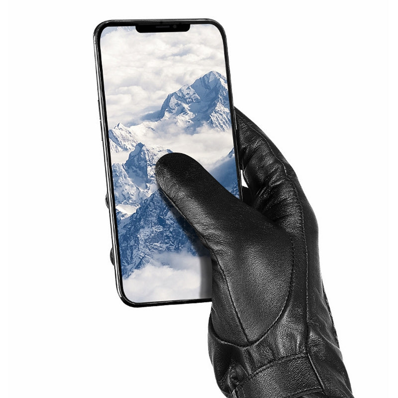 Leather Gloves | Sheepskin, Waterproof, Windproof | Touchscreen Compatible
