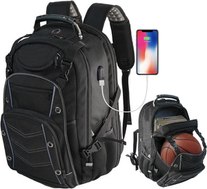 Travel Backpack | 55L Laptop Rucksack, USB Charging & RFID Security