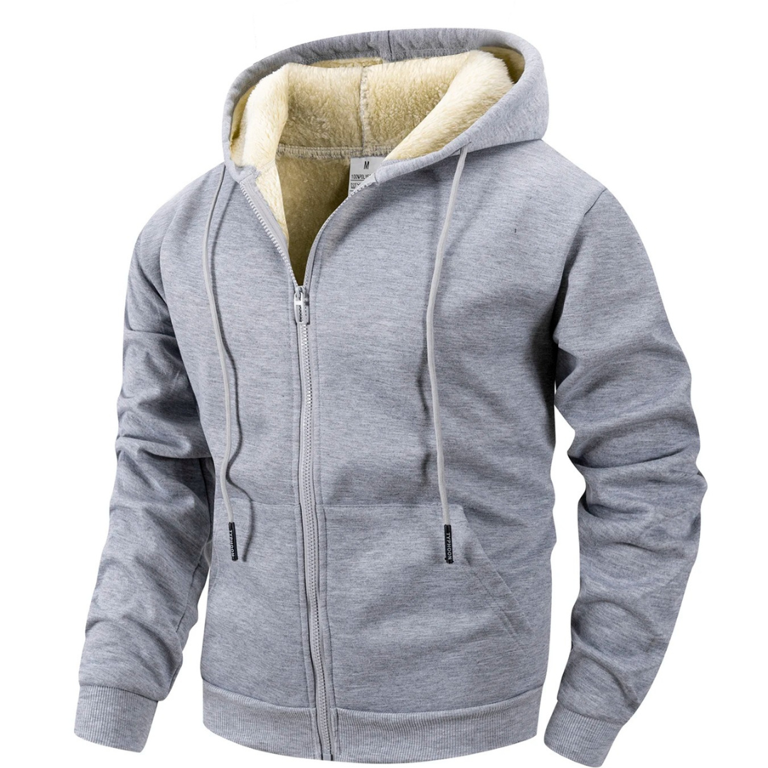 Men's Fleece Vest | Sherpa, Hooded Design | Windproof, Full Zip Front