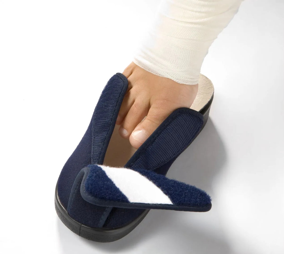 Extra Wide Slippers | Women's Roomy Fit, Bandage Design | For Swollen Feet