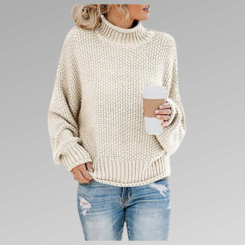 Women knit sweater relaxed fit soft cosy winter knitwear