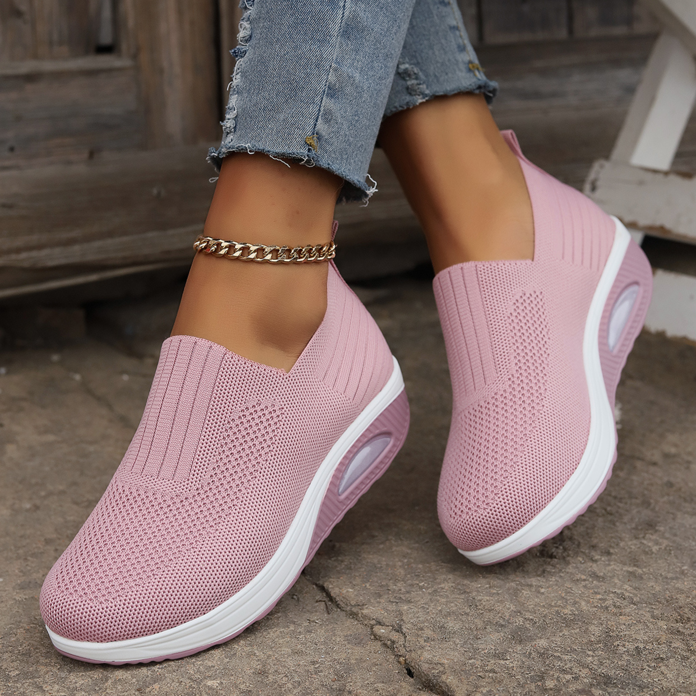 Slip-On Shoes | Orthopedic Breathable Wedge | Lightweight Comfort
