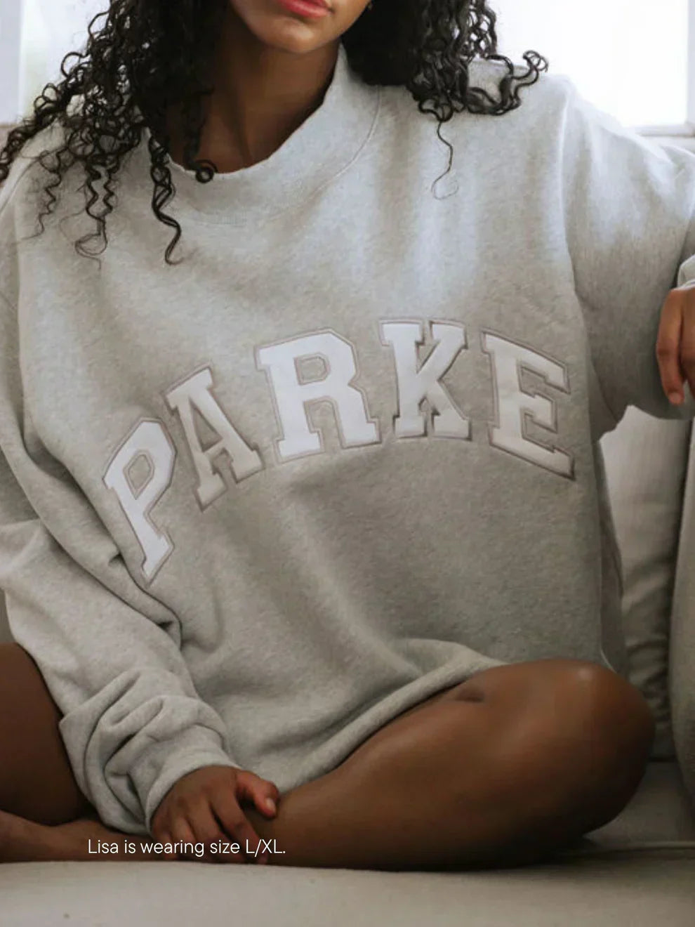 Women's Varsity Sweatshirts | Oversized Crewneck & Hoodie | Chenille Lettering