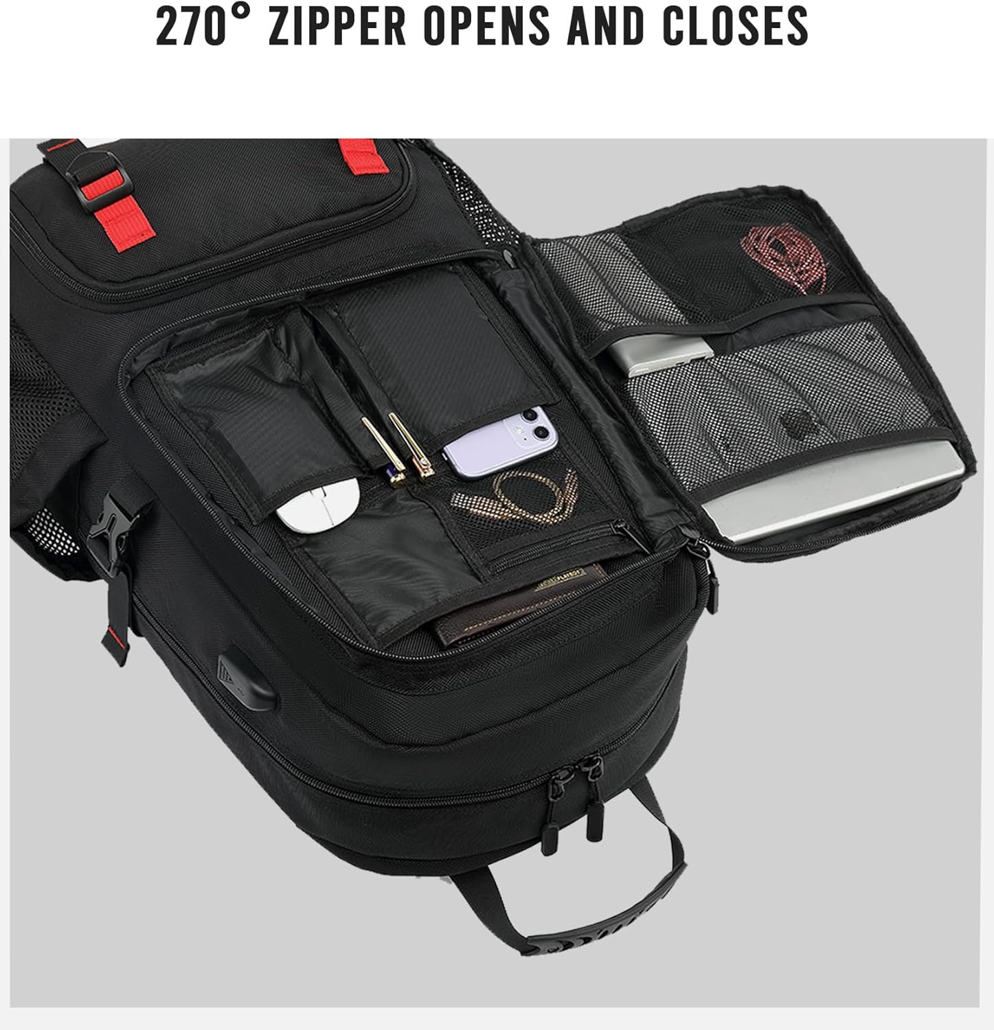 Travel Backpack 60L | Waterproof, Laptop & Shoe Compartments