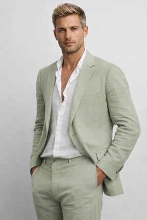 Men's Two-Piece Suit | Regular Fit, Round Neck | Tailored
