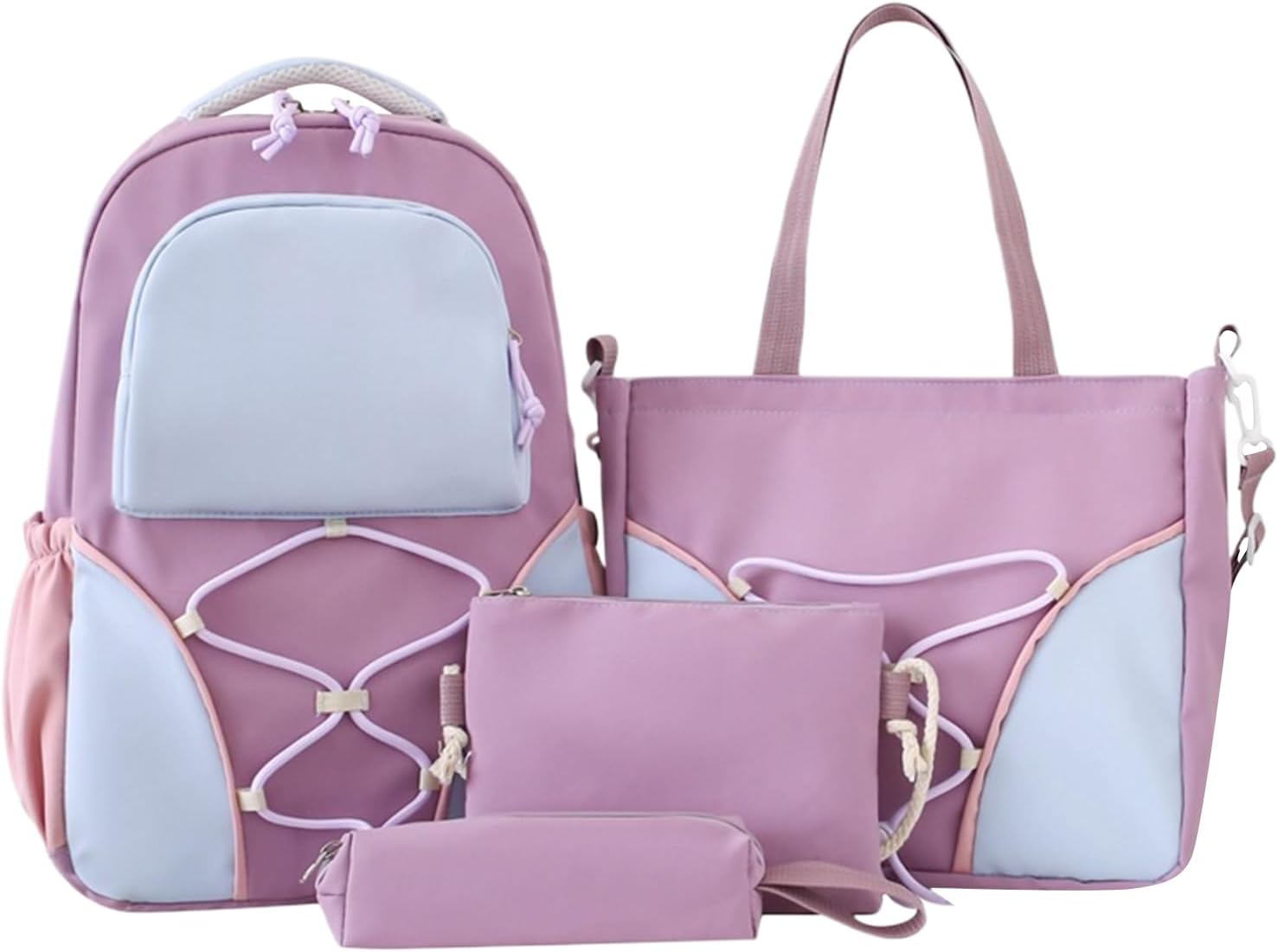 School Bag Set | Large Capacity Student Backpack with Pencil Case & Shoulder Bag