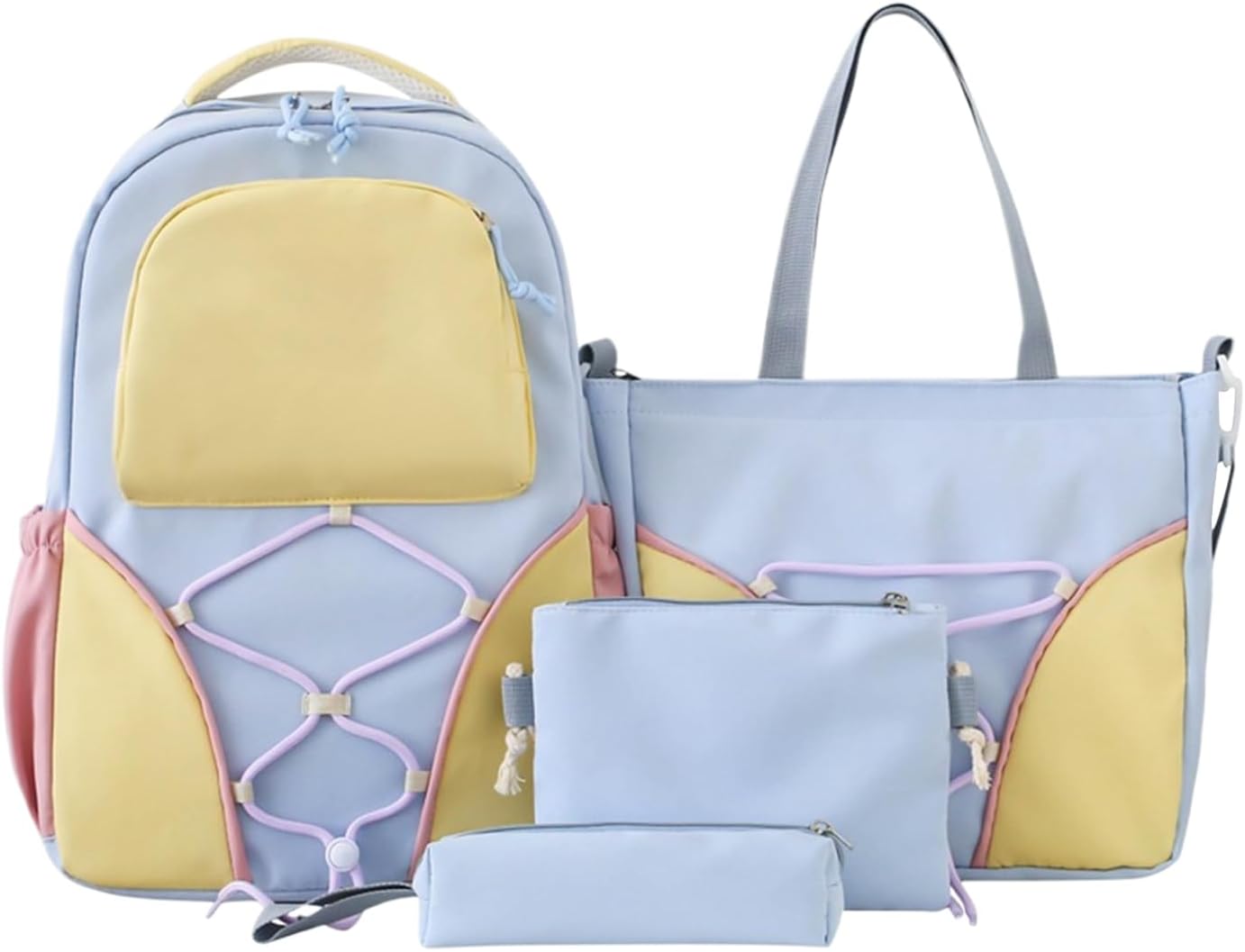School Bag Set | Large Capacity Student Backpack with Pencil Case & Shoulder Bag