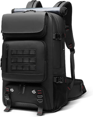 50L Travel Backpack | Expandable, Waterproof | Shoe Compartment, USB Port