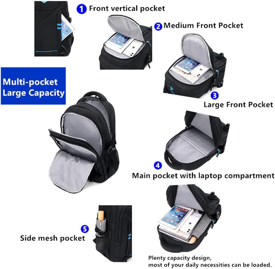 School Rolling Backpack for Boys | Convertible Trolley, 18 Inch
