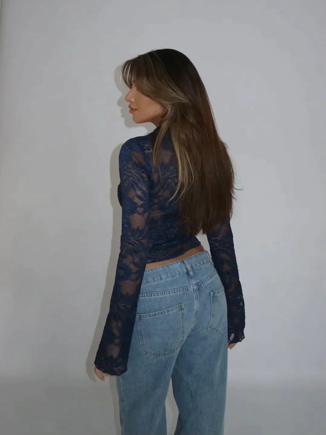 Lace Blouse | Elegant office top, lace fabric | Workwear, casual style