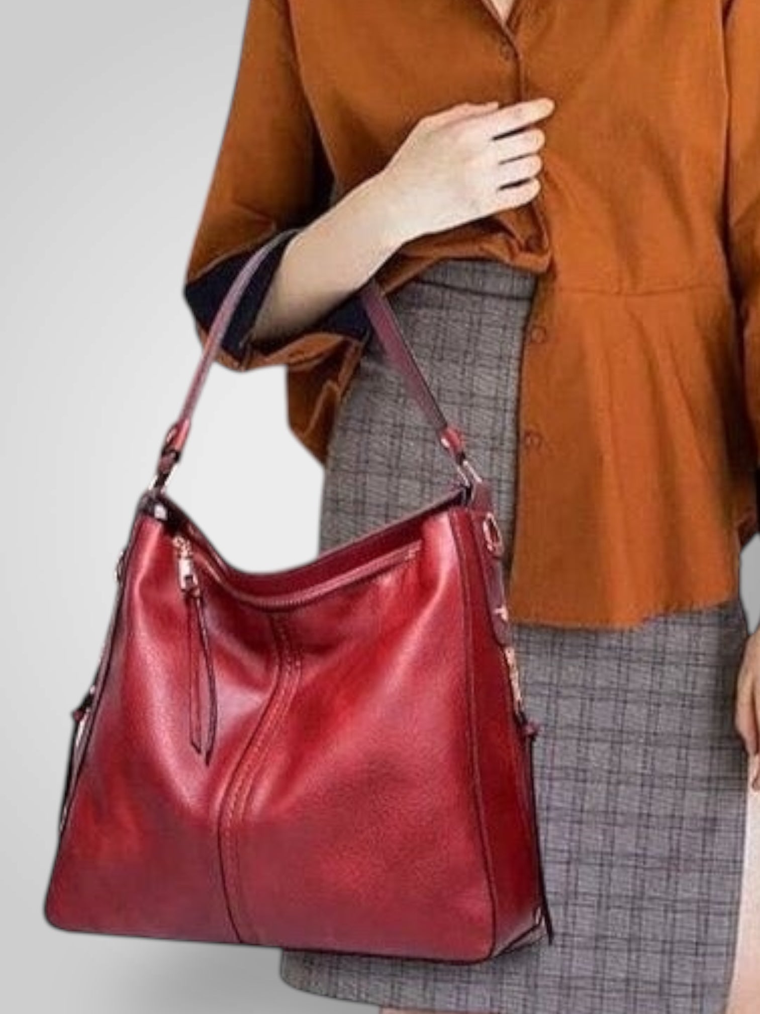 Women's Shoulder Bag | Structured Organizer | Multi-Compartment
