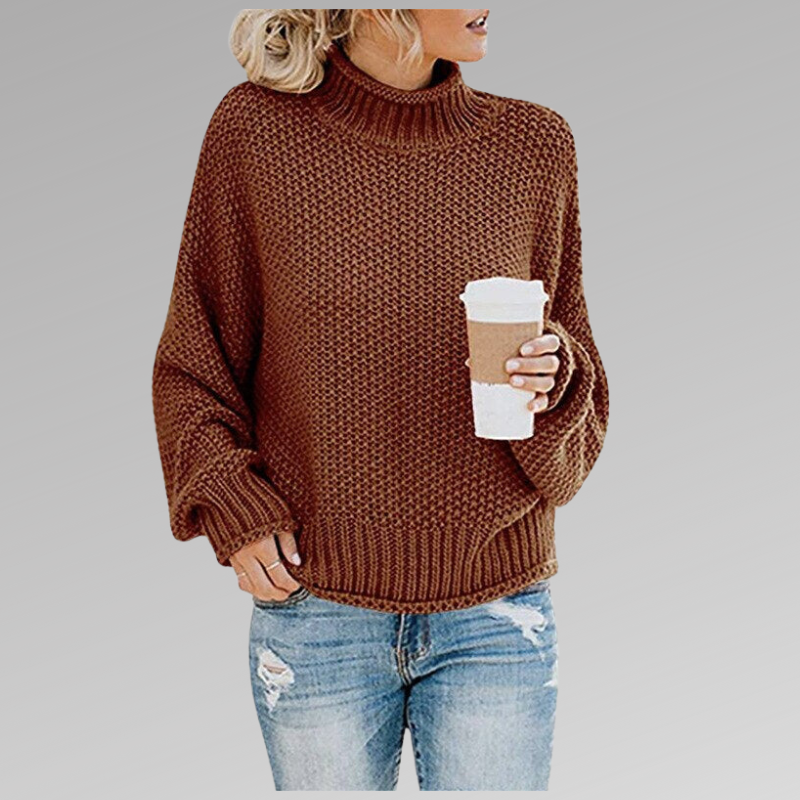 Women knit sweater relaxed fit soft cosy winter knitwear