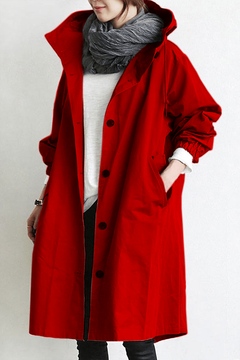 Women's Rain Jacket | Mid-Length, Hood | 9 Colors