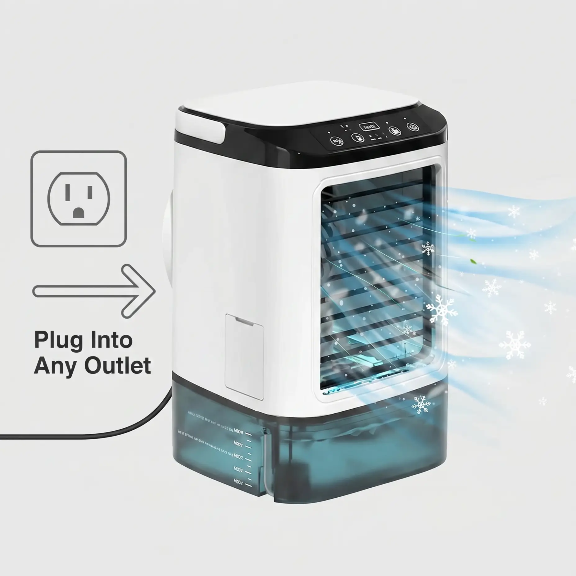 Quinn | Portable Air Conditioner 3-Speed with Ultrasonic Cooling