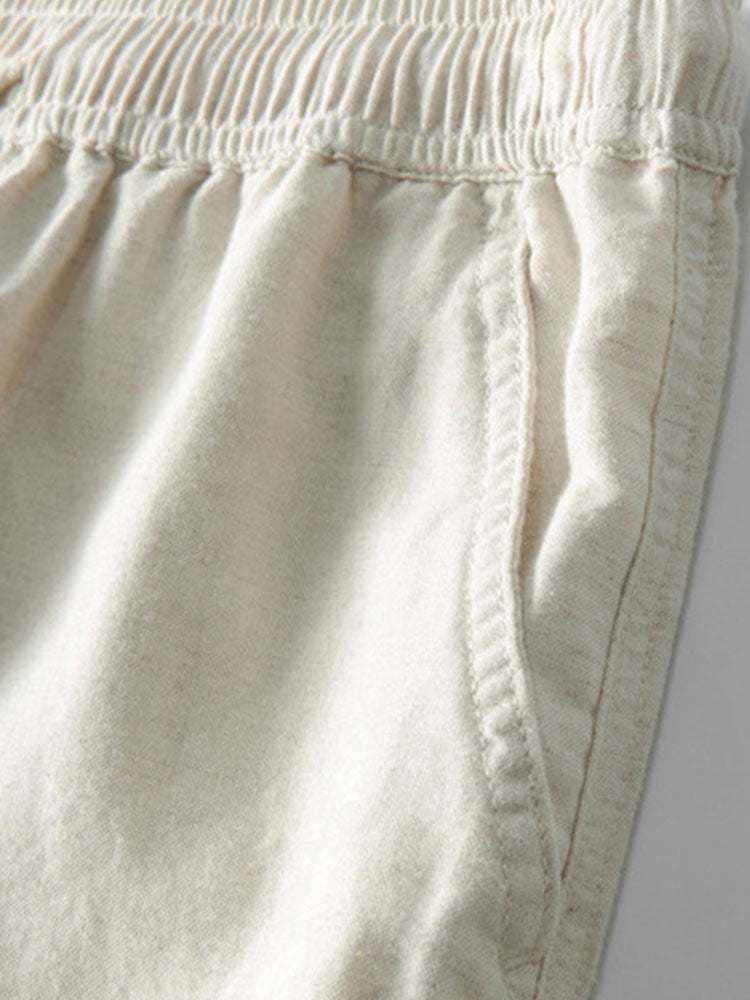 Men's Two-Piece Set | Button Shirt & Shorts with Drawstring