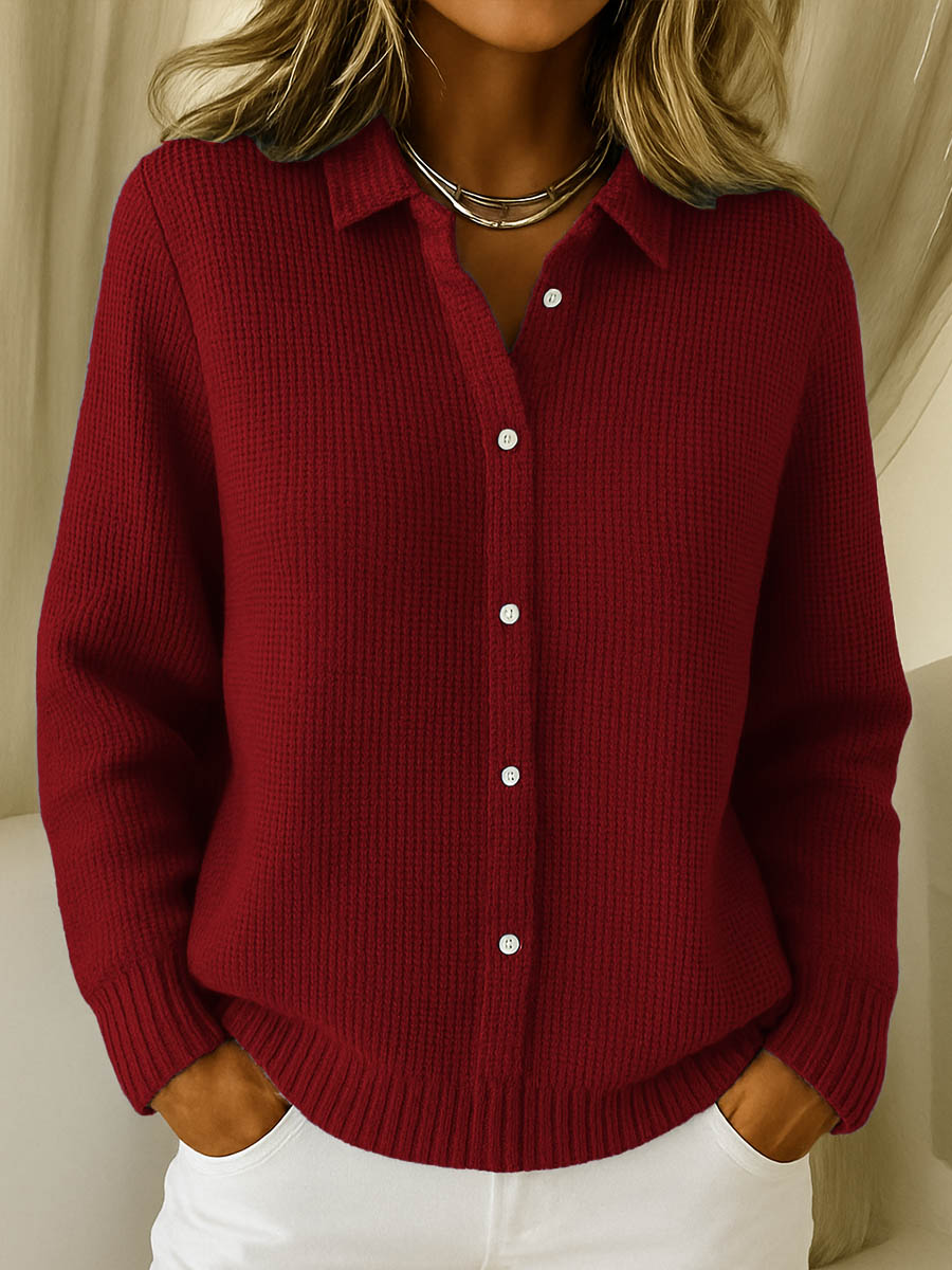 Women's Cardigans | Button-Up, Collared | Soft Cotton Blend