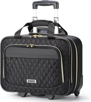 15.6 inch Laptop Rolling Bag | Multiple Compartments, Flight-Approved