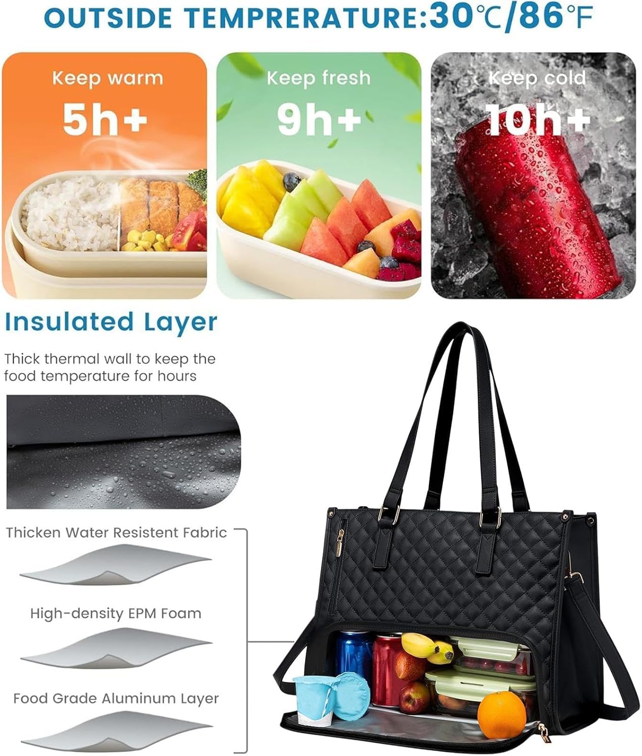 Lunch Cooler Bag | 2-in-1 Laptop Compartment | Work & Travel