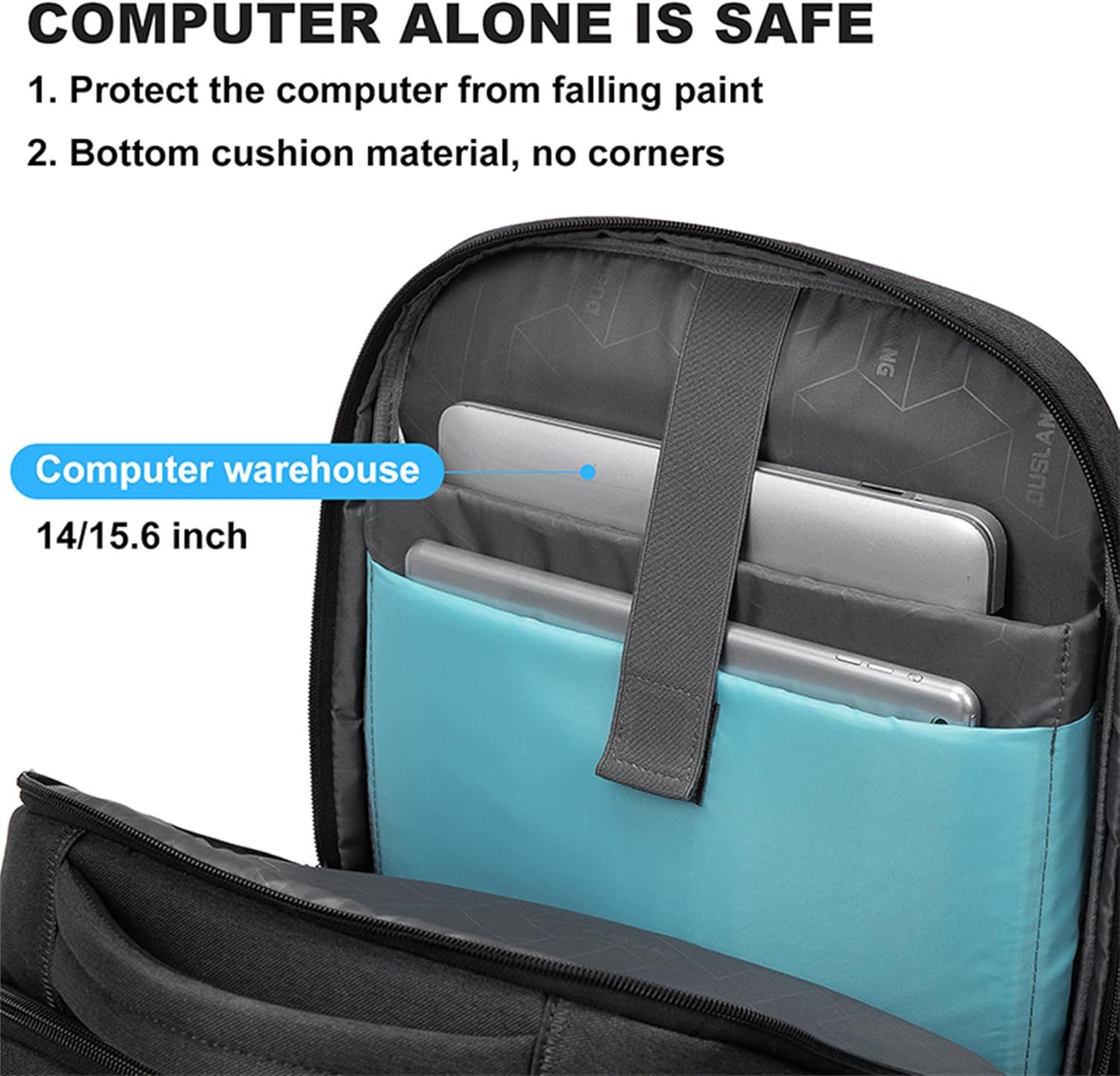 Laptop Backpack | Waterproof, USB Port | Padded Laptop Compartment 15.6