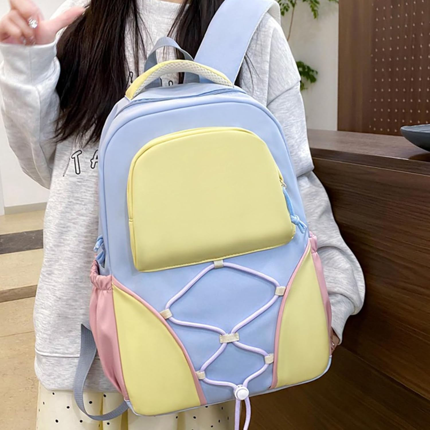 School Bag Set | Large Capacity Student Backpack with Pencil Case & Shoulder Bag