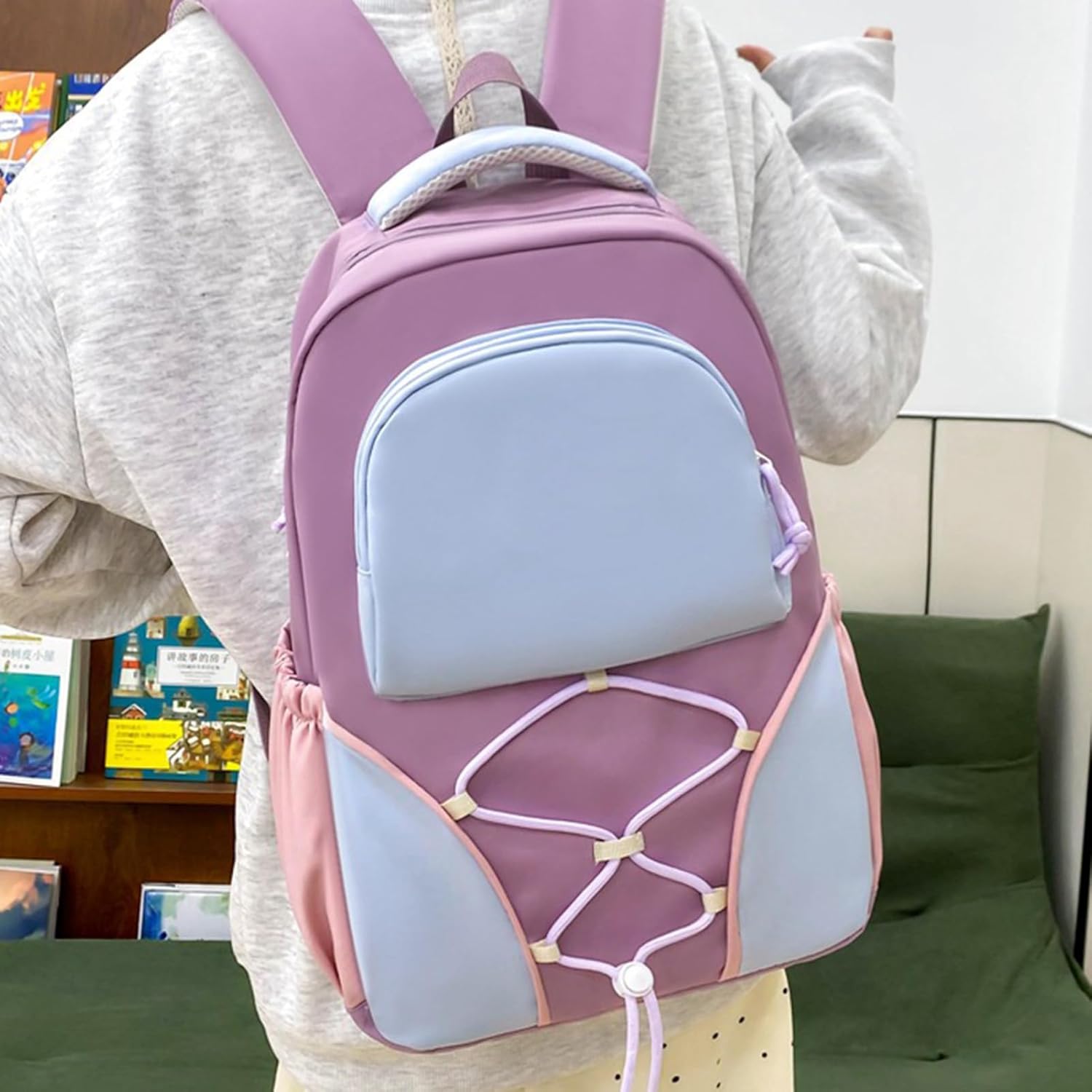 School Bag Set | Large Capacity Student Backpack with Pencil Case & Shoulder Bag