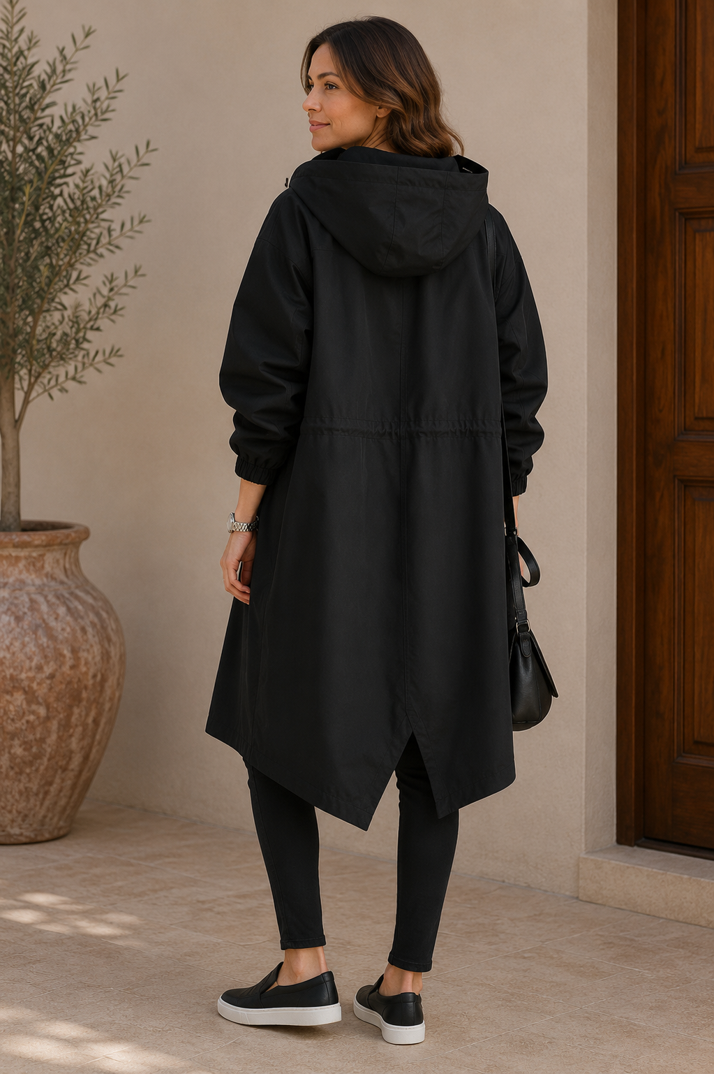 Women's Rain Jacket | Waterproof Oversized with Hood | Breathable
