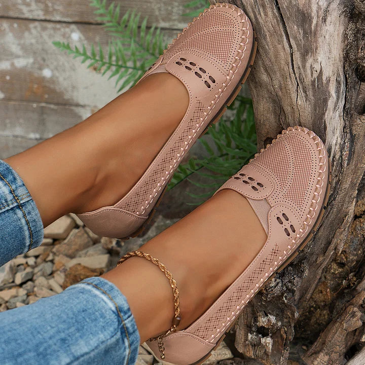 Women's Loafers | Perforated Slip-On, Comfort Breathable