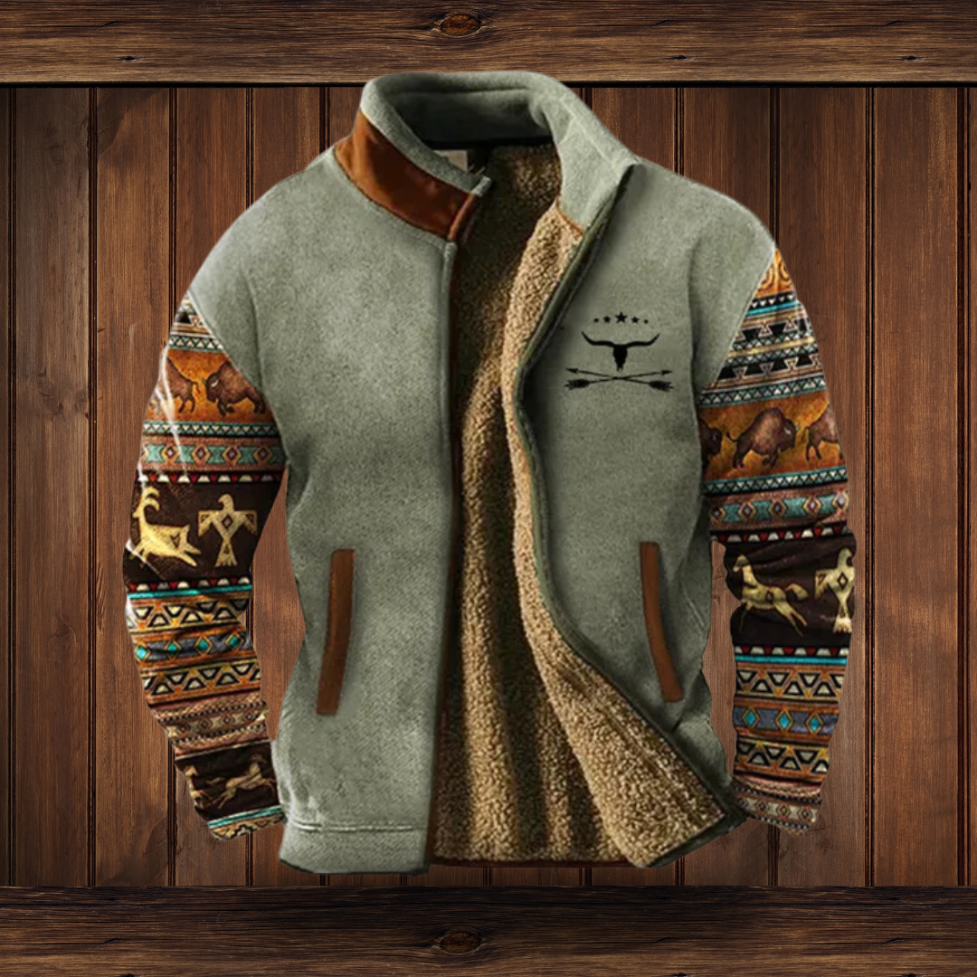 Men's Merino Fleece Jacket for Outdoor Warmth & Comfort