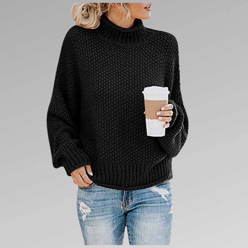 Women knit sweater relaxed fit soft cosy winter knitwear