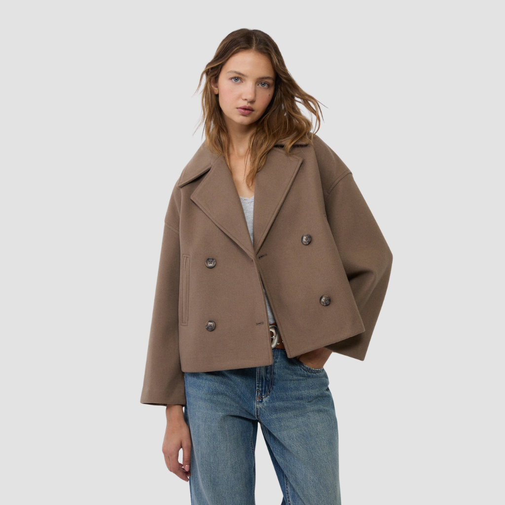 Anna Korte Double-Breasted Blazer | Premium Quality Jacket