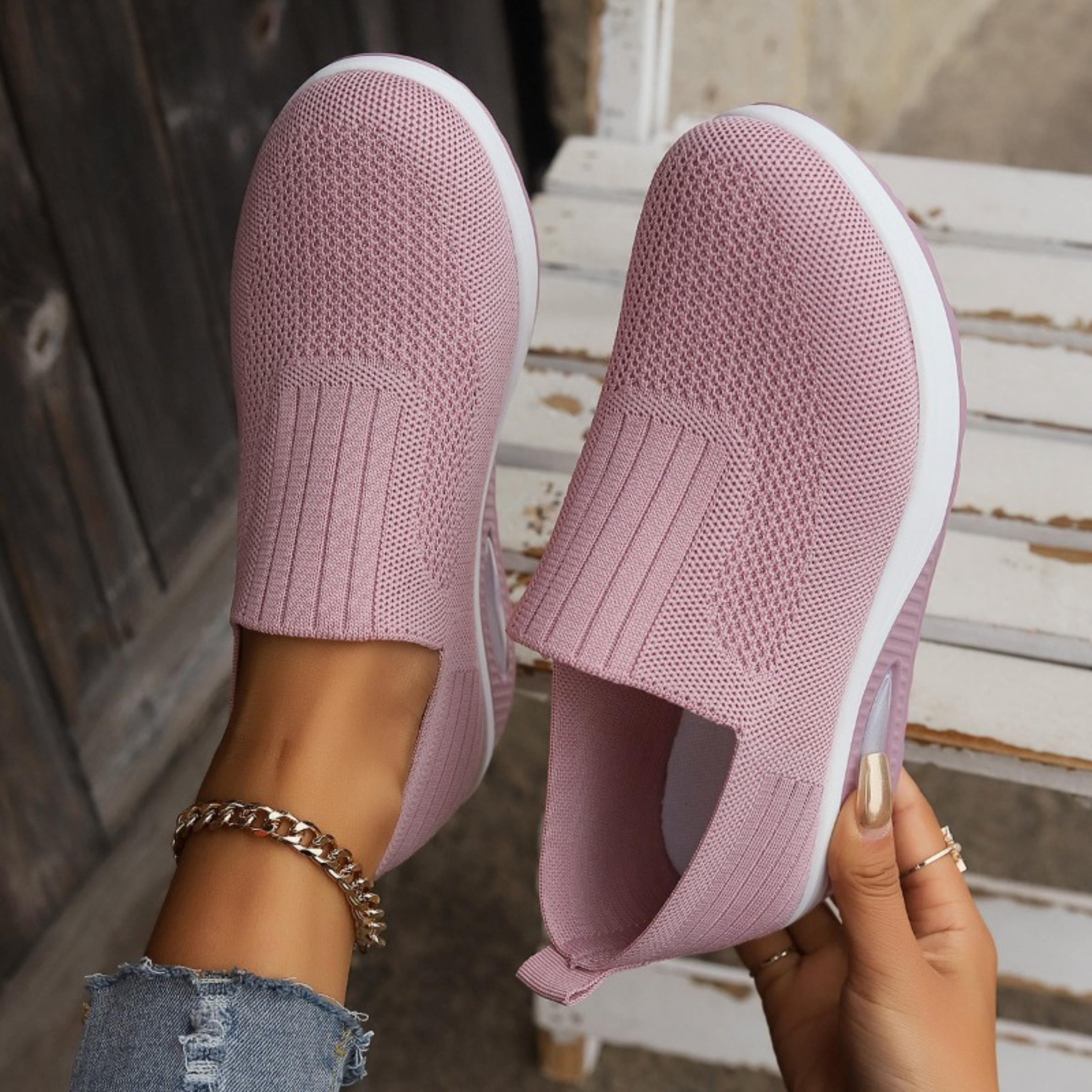 Slip-On Shoes | Orthopedic Breathable Wedge | Lightweight Comfort