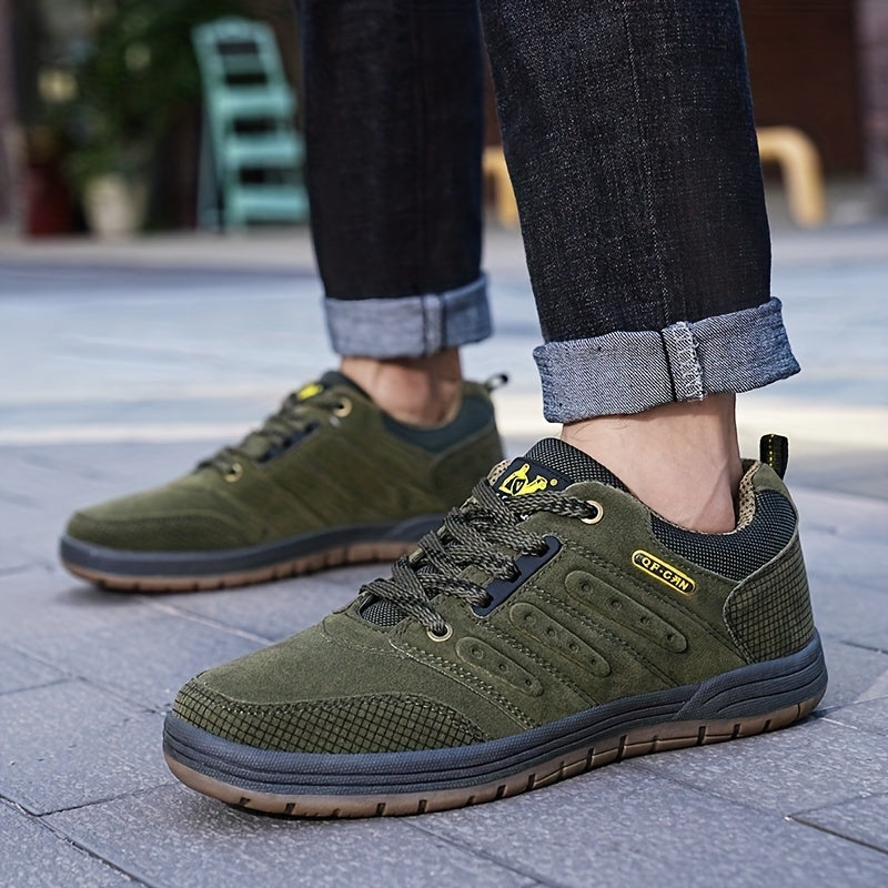 Men's Hiking Shoes - Sturdy - Laced - Durable Traction